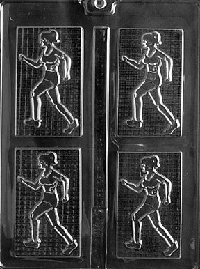 Female Jogger Bar Chocolate Mold - LPS012