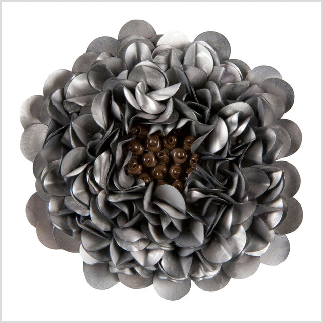 2.75" Matte Gray Fancy Applique