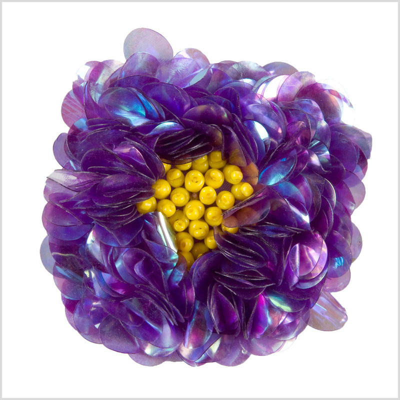2.75" Crystal Purple Fancy Applique