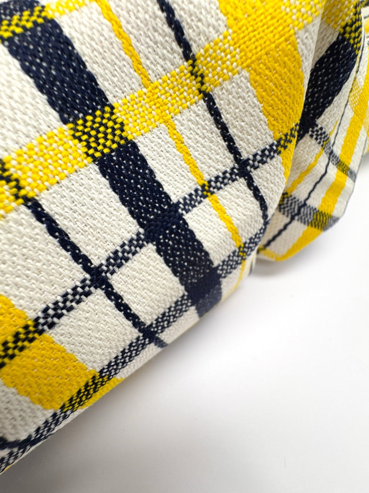 Checked Acrylic Cotton Wool Fabric