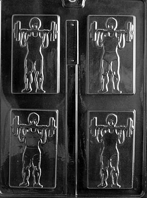 Weightlifter Male Chocolate Mold - LPS017