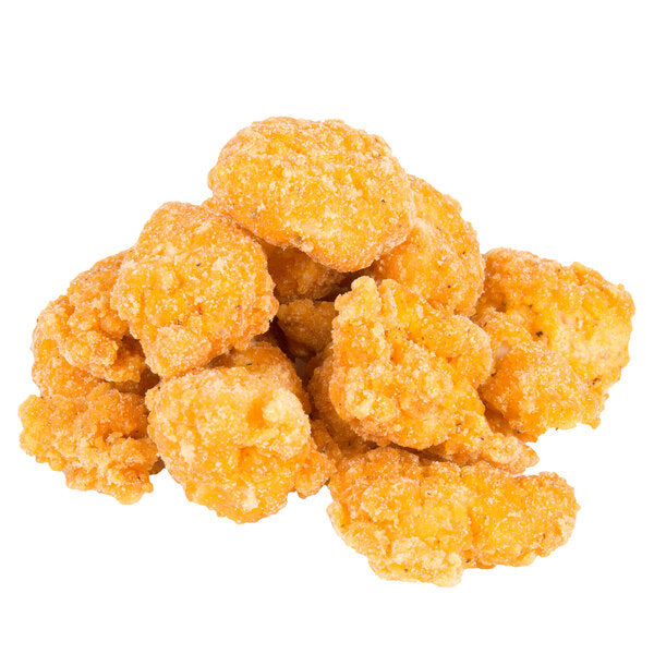 Brakebush 5 lb. Bag Fully Cooked Popcorn Chicken - 2/Case