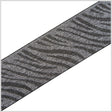Black/Metallic Silver Fancy Elastic Trim