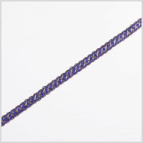 Gold/Blue Metallic Braid