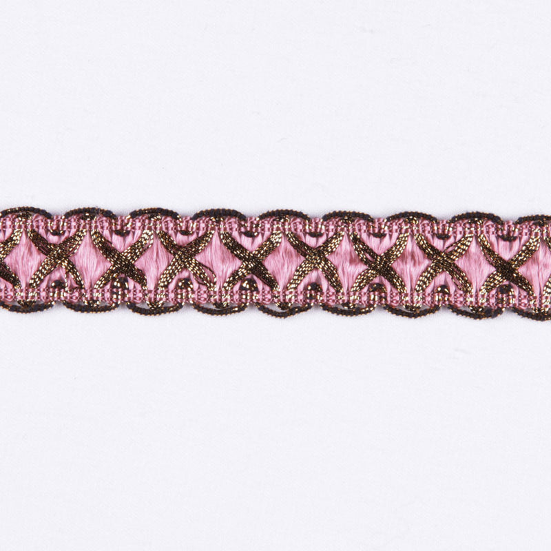 Gold/Pink Metallic Braid