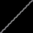 0.5" American Made Metallic Silver Braided Trim