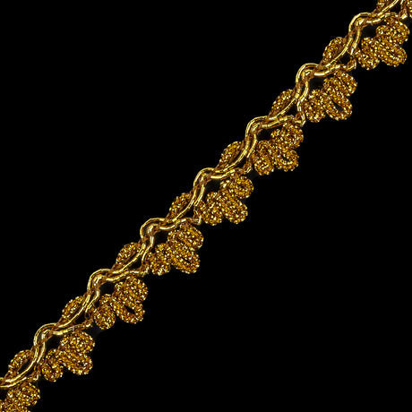 0.5" American Made Metallic Gold Braided Trim