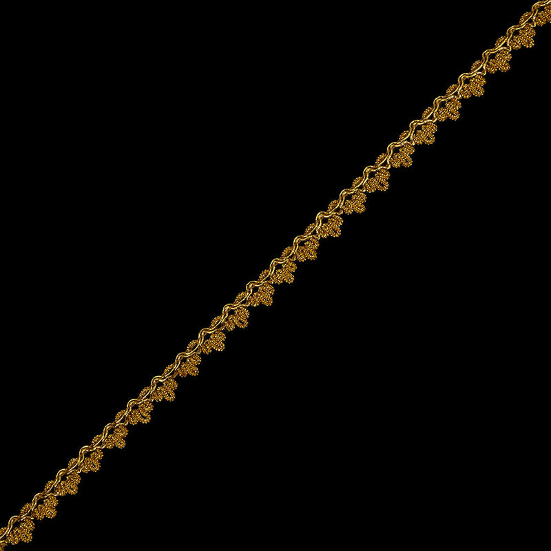 0.5" American Made Metallic Gold Braided Trim