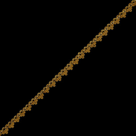 0.5" American Made Metallic Gold Braided Trim