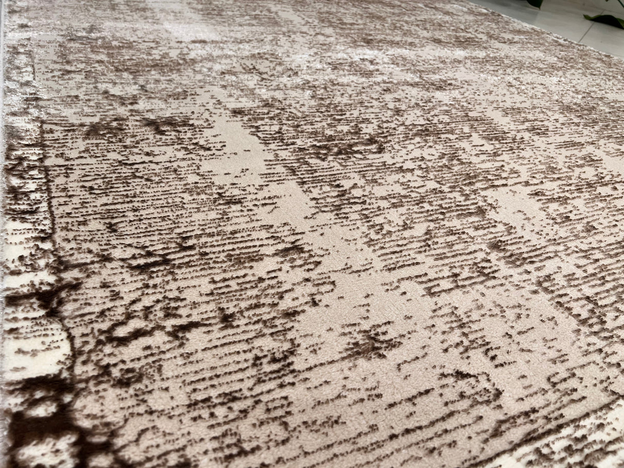 Color-Changing Polyester Viscose Blend Area Rug - Flat Weave, 100% Polyester / Machine Made / Made In Turkey, 5' 2" X 7' 5", 7' 8" X 10' 8" (1 Unit)