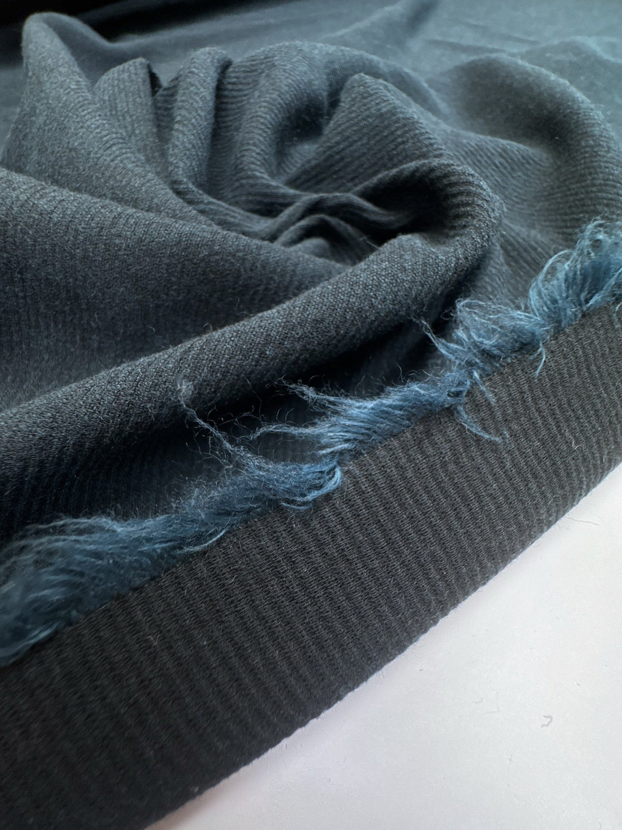 Cotton Elastane Woven Melange Blue Black