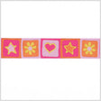 Orange/Pink French Jacquard Ribbon