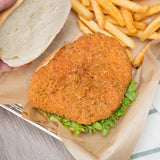 Brakebush Cayenne Kicker 5 lb. Bag 4 oz. Fully Cooked Hot and Spicy Breaded Chicken Breast Fillet - 2/Case