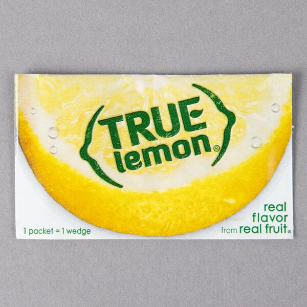 True Lemon® Unsweetened Lemon Mix Portion Packet 0.8 Gram - 500/Case