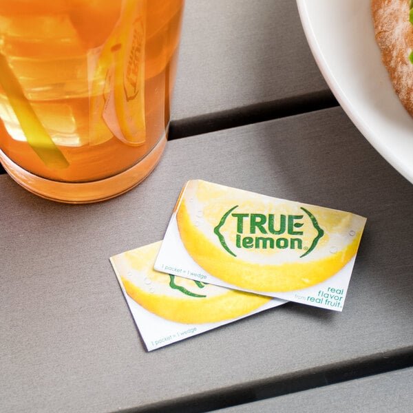 True Lemon® Unsweetened Lemon Mix Portion Packet 0.8 Gram - 500/Case
