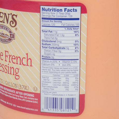 Ken's Foods 1 Gallon Deluxe French Dressing - 4/Case