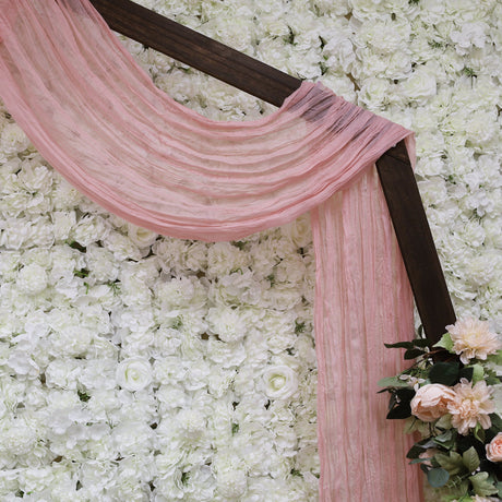Cheesecloth Drape Curtain Panel 20 ft x 38" Rose Pink