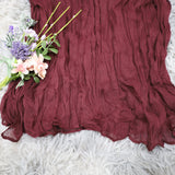 Gauze Cheesecloth Drape Curtain Panel Burgundy