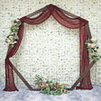 Gauze Cheesecloth Drape Curtain Panel Burgundy