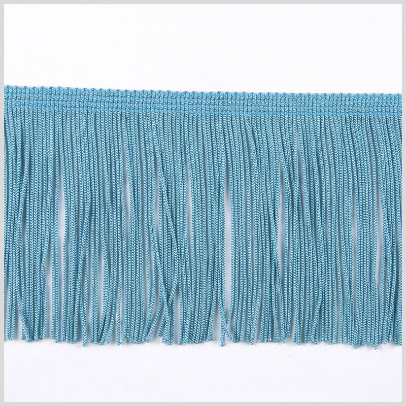 Turquoise Chainette Fringe - 4"