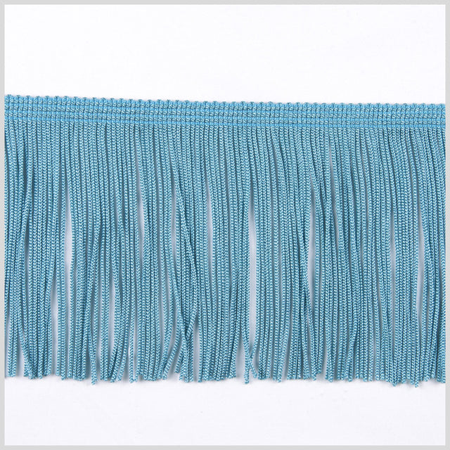 Turquoise Chainette Fringe - 4"