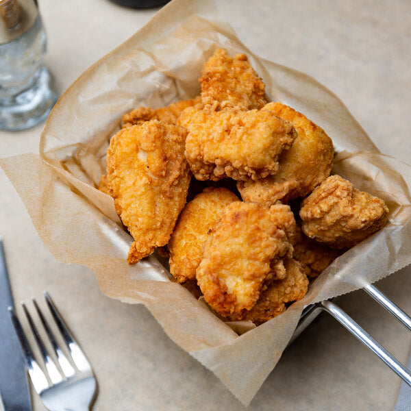 Brakebush Doo-Wa Ditties Fully Cooked Boneless Breaded Chicken Breast Wing Fritters 5 lb. - 2/Case