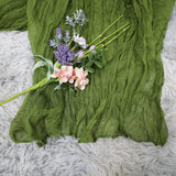 Cheesecloth Drape 20 ft x 38" Premium Gauze Wedding Arch Ceiling Drapery Moss Green/Olive Green