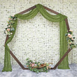 Cheesecloth Drape 20 ft x 38" Premium Gauze Wedding Arch Ceiling Drapery Moss Green/Olive Green