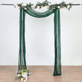 Cheesecloth Arch Drape Curtain Panel 20 ft x 38 in Hunter Green/Holly Green