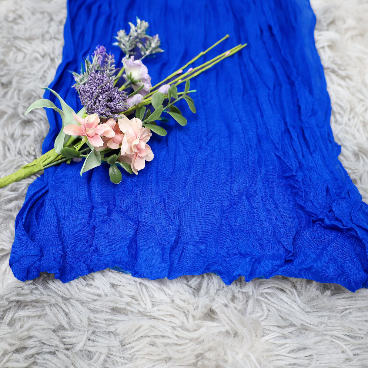 Cheesecloth Arch Drape Curtain Panel 20 ft x 38" Royal Blue