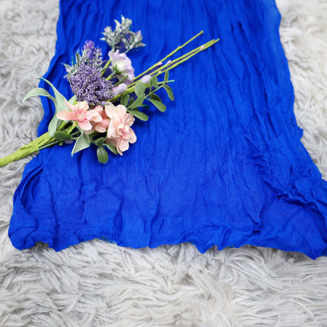 Cheesecloth Arch Drape Curtain Panel 20 ft x 38" Royal Blue