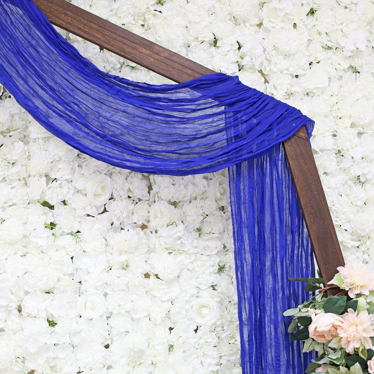 Cheesecloth Arch Drape Curtain Panel 20 ft x 38" Royal Blue