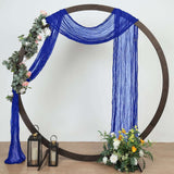 Cheesecloth Arch Drape Curtain Panel 20 ft x 38" Royal Blue