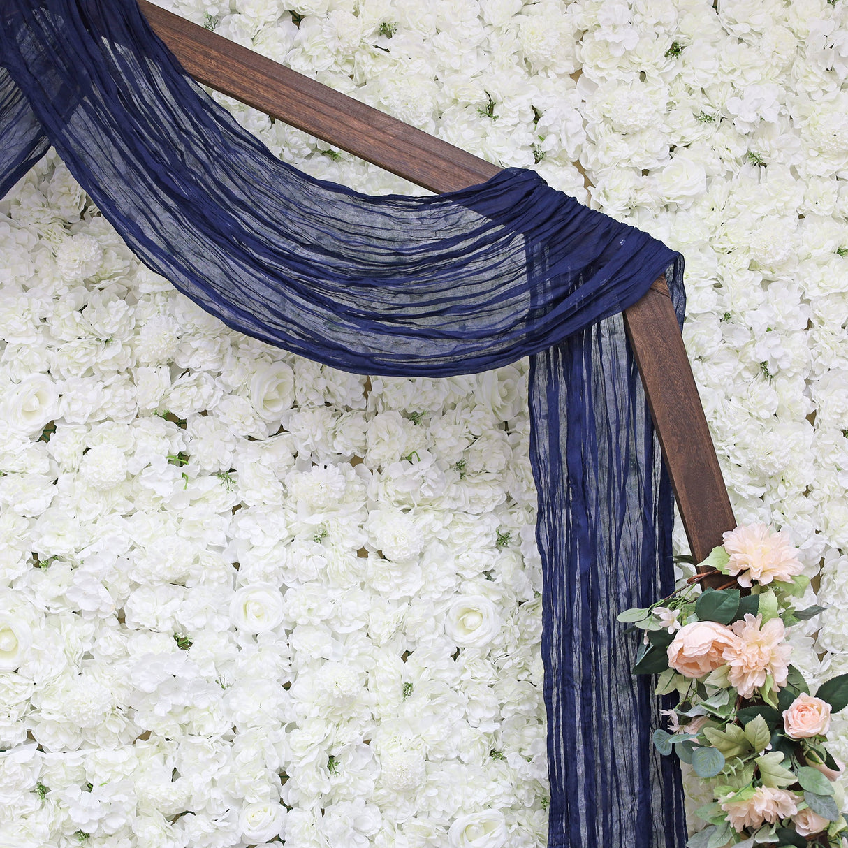 Cheesecloth Wedding Arch Drape Navy Blue