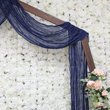 Cheesecloth Wedding Arch Drape Navy Blue