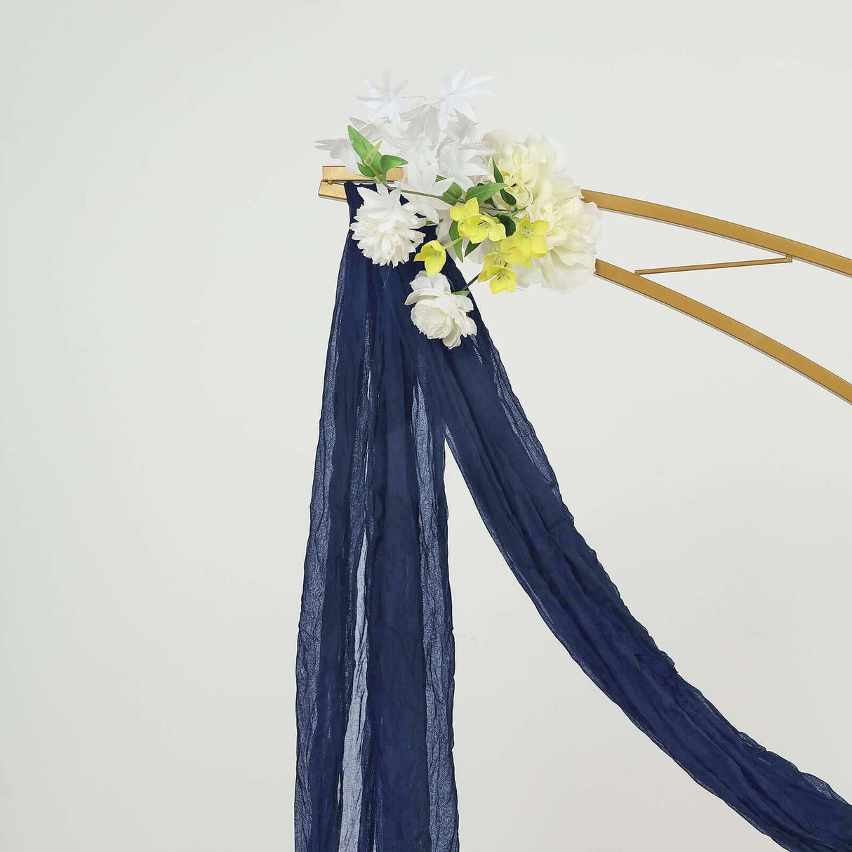 Cheesecloth Wedding Arch Drape Navy Blue