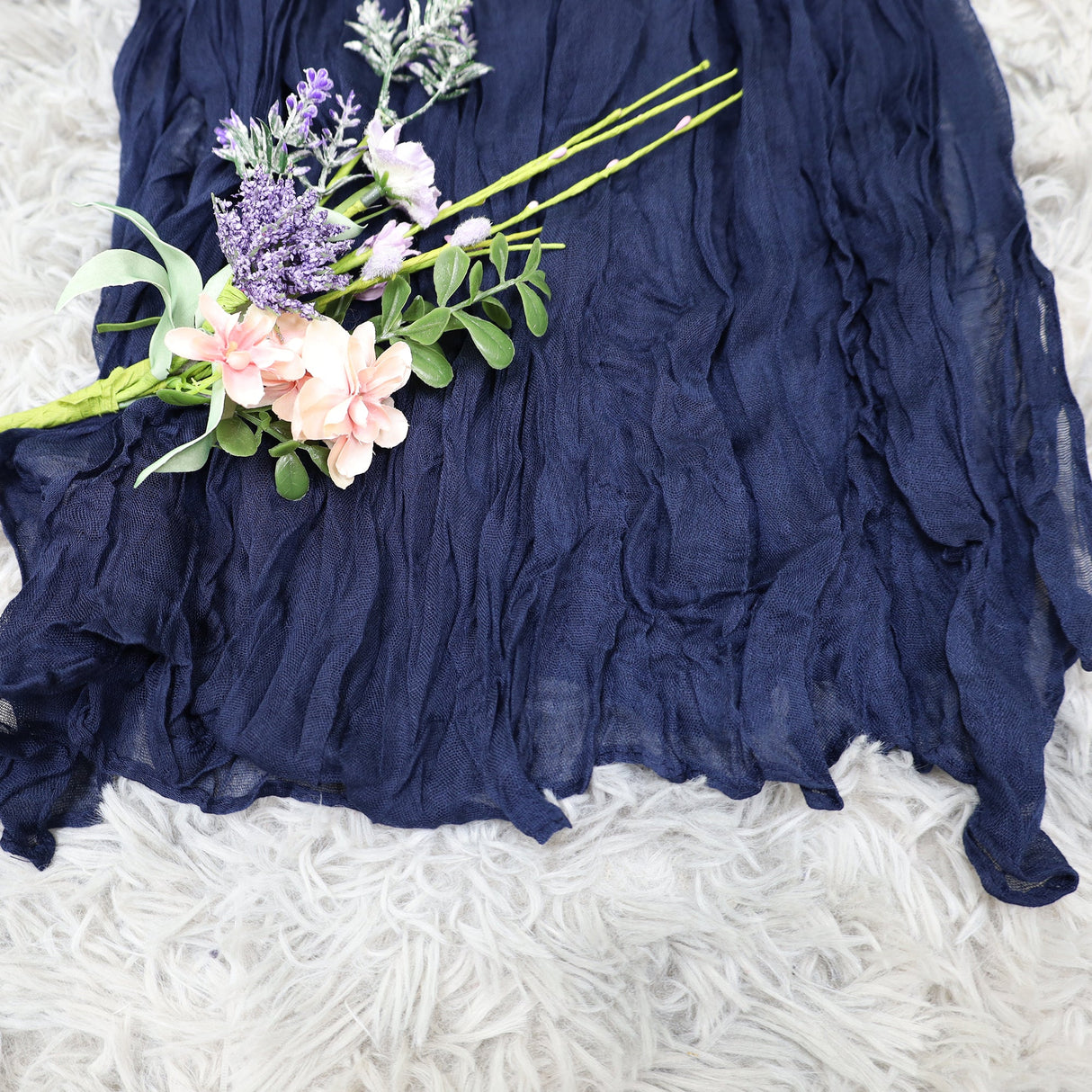 Cheesecloth Wedding Arch Drape Navy Blue