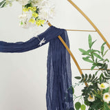 Cheesecloth Wedding Arch Drape Navy Blue