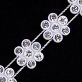 1/2" White/Crystal Plastic & Glass