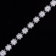 1/2" White/Crystal Plastic & Glass