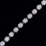 1/2" White/Crystal Plastic & Glass