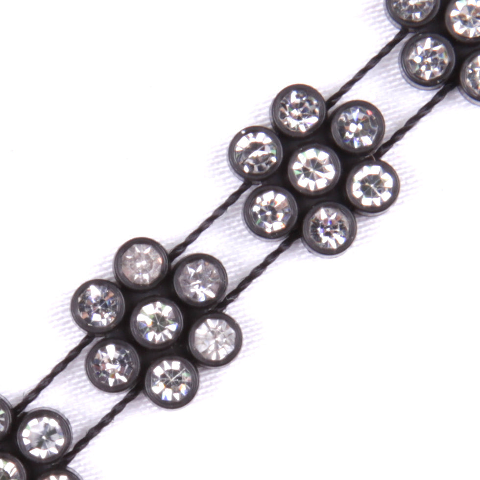 Black/Crystal Plastic & Glass