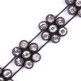 Black/Crystal Plastic & Glass