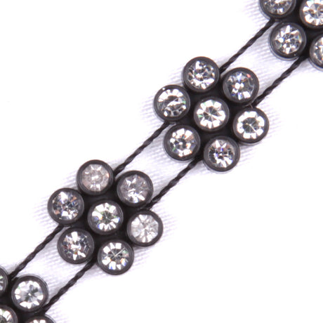 Black/Crystal Plastic & Glass