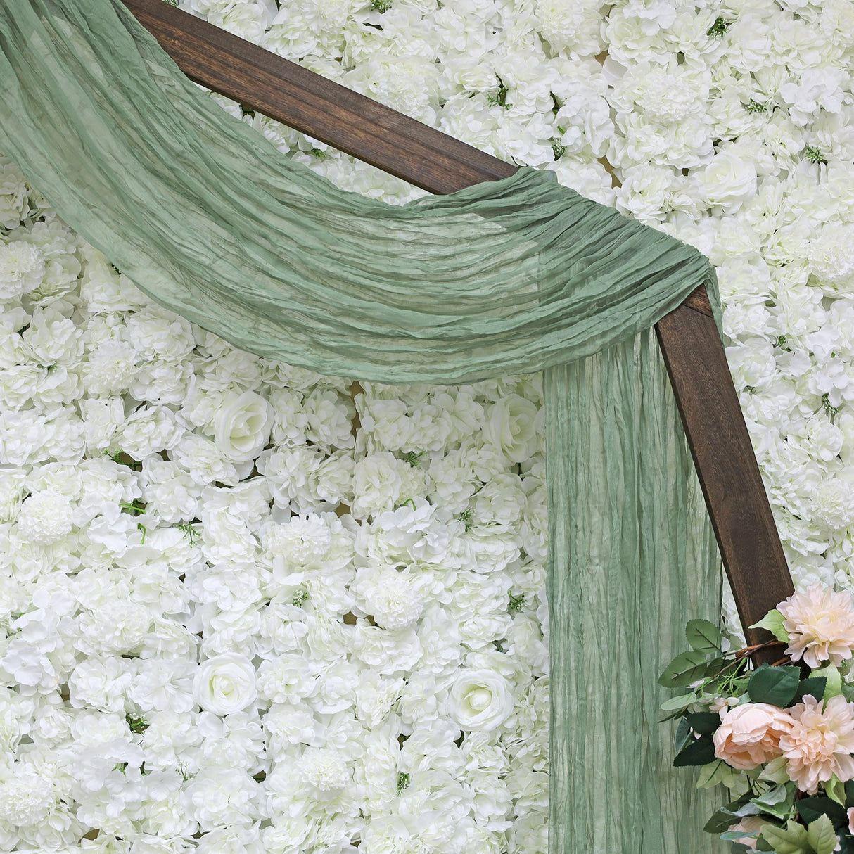 Cheesecloth Backdrop Drape 20 ft x 38 in Dusty Sage