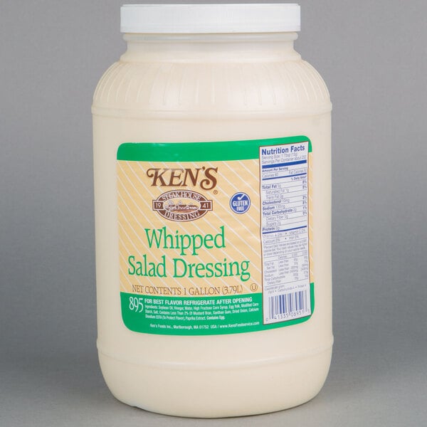 Ken's Foods 1 Gallon Whipped Salad Dressing - 4/Case