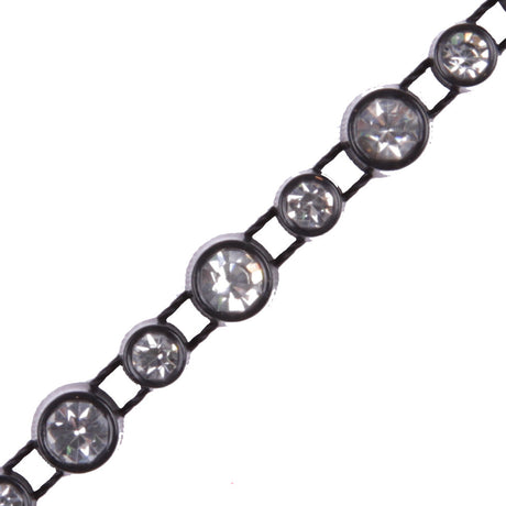 Black/Crystal Plastic & Glass