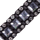 Black/Crystal Plastic & Glass