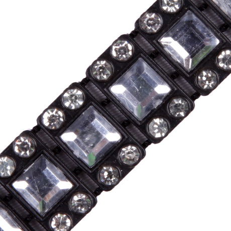 Black/Crystal Plastic & Glass