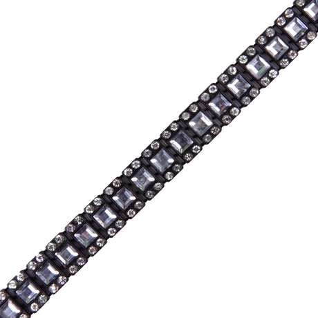 Black/Crystal Plastic & Glass